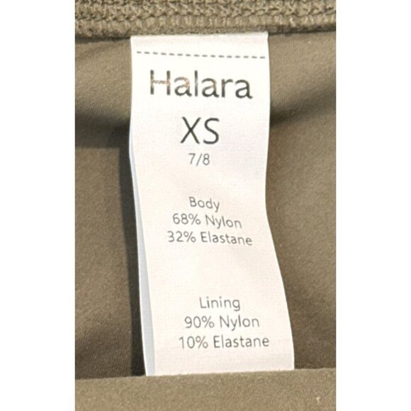 Halara Womens UltraSculpt Mid Rise Tummy Control Side Pocket Green Leggings XS - Picture 4 of 5